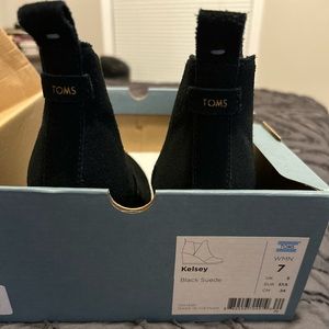 Wedge Black Ankle Booties